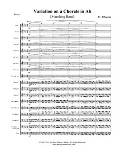 Variation on a Chorale In Ab (Marching Band)